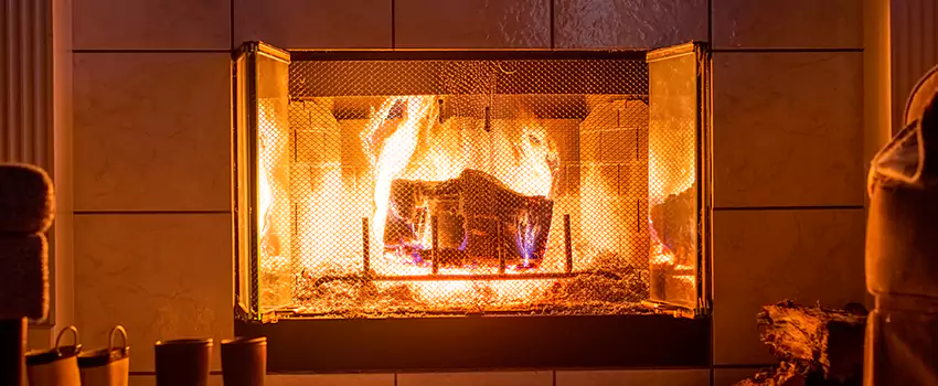 Mendota Hearth Landscape Fireplace Installation in Beloit, Wisconsin