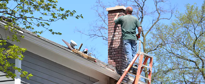 Vinyl and PVC Chimney Flashing Installation in Beloit, WI